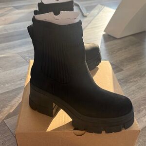 UGG Black Heeled Boots BRAND NEW NEVER WORN IN BOX